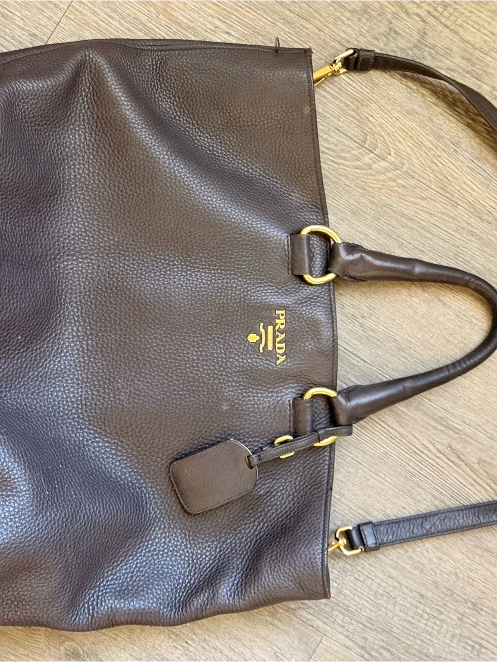 Prada Vitello Daino Large Shopping Tote, model BN1713 - Picture 4 of 8